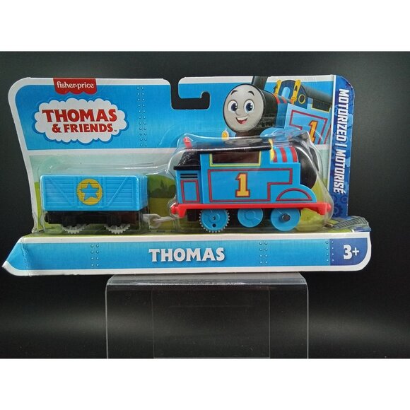 Thomas & Friends Motorized Toy Train Thomas Engine & Cargo Car Fisher-Price Ages - Picture 1 of 5
